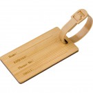Reklaminė atributika su logotipu (Bamboo luggage tag)