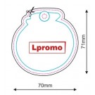 Automobiliniai kvapai su logo, apskritimas