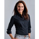 Ladies Cotton Poplin Shirt. Moteriški marškiniai, Russell Collection 0R936F0