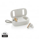 Verslo dovanos: (en:RCS recycled plastic & bamboo TWS earbuds)