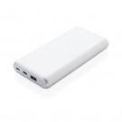 Ultra fast 20,000 mAh POWERBANK su PD, baltos spalvos