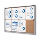 Kamštinė vidaus užrakinama vitrina Ekonominė 8x A4