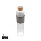 Verslo dovanos: (en:Impact borosilicate glass bottle with bamboo lid)