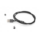 Reklaminė atributika: 3 in 1 USB cable MAGNETIC