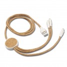 Reklaminė atributika su logotipu (Cork charging cable B'RIGHT | Marsh)