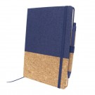 Reklaminė atributika su logotipu (Cork notebook A5 with ball pen | Layla)