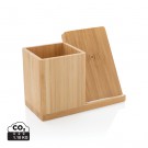 Verslo dovanos: (en:Calgary bamboo 5W wireless charger with pen holder)