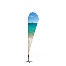 Paplūdimio vėliava Alu Drop 290 cm bendras aukštis