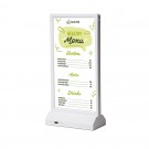 LED T stovas - A4 1/3 portretas baltas