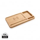 Verslo dovanos: (en:Bamboo desk organiser 10W wireless charger)