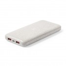 Reklaminė atributika su logotipu (Wheat straw wireless power bank 8000 mAh, wireless charger 10W)