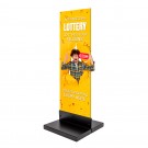 Plieninis pagrindo skydas 40 x 40 cm, aukštis 120 cm.