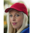 Šiauštos medvilnės kepurė su kontrastingos spalvos įsiuvu snapelyje, Result Headwear RC024P