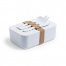 Reklaminė atributika su logotipu (PLA lunch box 1 L, cutlery)