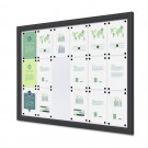 Lauko užrakinama vitrina Slim 18 x A4 antracito spalvos