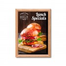 25 mm užspaudžiamas rėmelis su įstrižais kampais A3 medinis