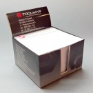 Popieriniai lapai kartoninėje dėžutėje 10 x 10 x 5. Su pilna spaudos spalva ant lapelių.