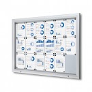 Lauko užrakinama vitrina su dujine spyruokle 18x A4