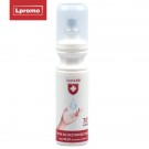 Purškiamas antibakterinis rankų skystis su spalvota Jūsų reklama ar žinute, 150 ml