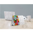 Ekologiškas pastatomas ant stalo kalendorius, kraft popierius 250 gsm