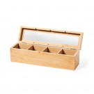 Reklaminė atributika su logotipu (Bamboo tea storage box)