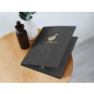 Prabangus VIP dokumentų aplankas su vienpuse spauda ir auksiniu folijavimu, A4