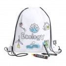Reklaminė atributika su logotipu (RPET drawstring bag for colouring, crayons)
