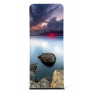 Užtrauktuko sienelės reklaminis stendas 100 x 200 cm