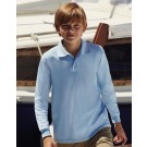 KIDS 65/35 LONG SLEEVE POLO. Vaikiški polo marškinėliai, Fruit of the Loom 63-201-0