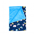 Minky vaikiška antklodė su išskirtine spalvota Jūsų logotipo spauda