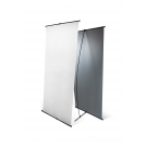 Stendas su dviem siaurais horizontaliais rėmeliais L- Banner 80 cm