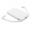„Power Bank 5000 MAH“ su integruotais kabeliais, adapteris yra 
