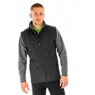 Drabužiai reklamai (Men`s Recycled 2-Layer Printable Softshell B/W), Result Genuine Recycled R902M