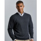 V-Neck Knitted Pullover. Vyriškas megztinis, Russell Collection 0R710M0