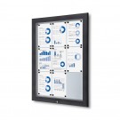 Lauko užrakinama vitrina 9x A4 RAL 7016