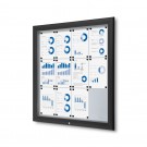 Lauko užrakinama vitrina su dujine spyruokle 12x A4 RAL 9005