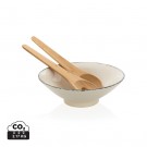 Verslo dovanos: (en:Ukiyo salad bowl with bamboo salad server)