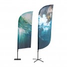 Paplūdimio vėliava Alu Wind 360 cm bendras aukštis