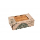 Pietų dėžutė su bambuko dangteliu, 175 x 95 x 45 mm 