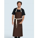 Drabužiai reklamai (SANTORINI - Contrasted Bib Apron with Pocket), SG Accessories - BISTRO (Ex JASSZ Bistro) JG17P-Bib