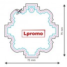 Automobiliniai kvapai su logotipu, daugiakampis apskritimas