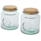 ,,Aire dviejų 1500 ml talpos perdirbto stiklo indų rinkinys