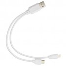 Įkroviklio jungtis mikro usb, balta