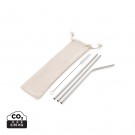Verslo dovanos: (en:Reusable stainless steel 3 pcs straw set)