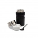 Reklaminė atributika su logotipu (Thermo food container 650 ml Air Gifts, foldable spoon | Jonathan)