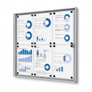 Vidaus užrakinama vitrina Ekonominė 6x A4