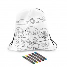 Reklaminė atributika su logotipu (Drawstring bag for colouring, crayons | Brody)