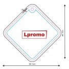 Automobilių kvapai‎ su reklamine žinute, rombas