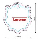 Automobiliniai kvapukai su reklamine spauda, apskritimas, ornamentai