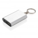 1.000 mAh powerbankas raktų pakabukas, sidabro spalvos